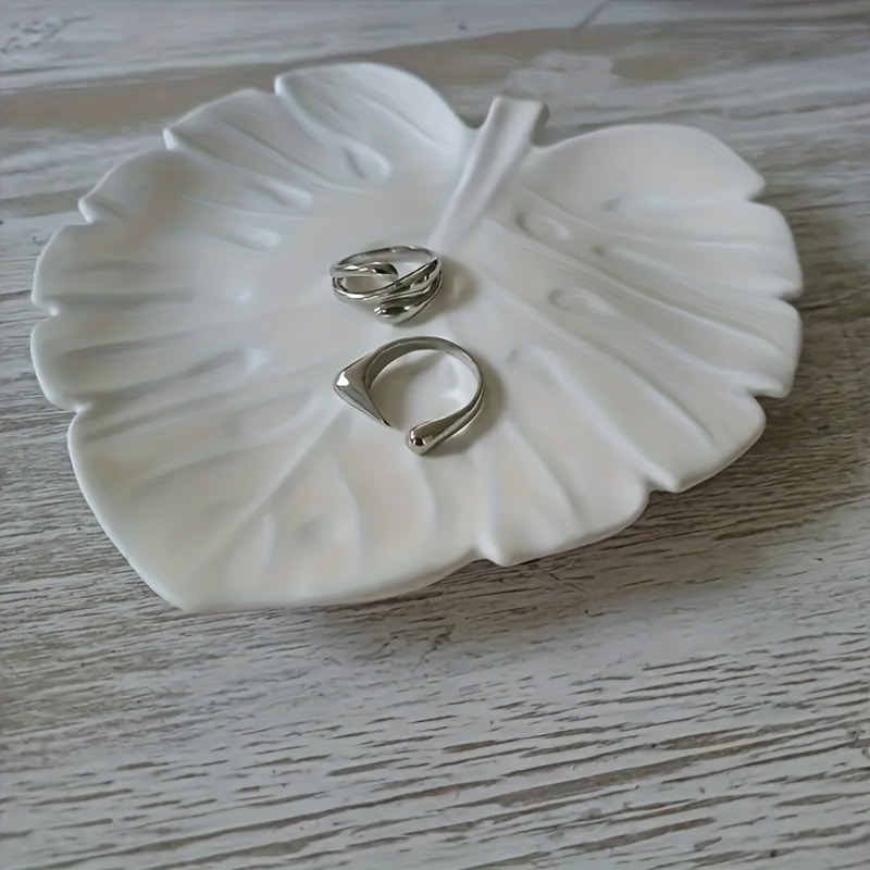 Art Craft With Leaves - แม่พิมพ์ถาดใส่เครื่องประดับซิลิโคนรูปใบไม้คุณภาพสูง - สำหรับงานหล่อเรซิ่น ปูนปลาสเตอร์ คอนกรีต -