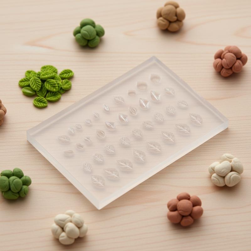 Art Craft With Leaves - แม่พิมพ์ซิลิโคน 3 มิติ สำหรับตกแต่งเล็บ ลายใบไม้ขนาดเล็ก แบบ