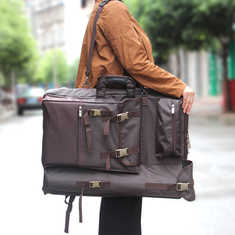 Art Portfolio Bag - กระเป๋าใส่ภาพวาดกันฝน ขนาด A2 กระเป๋าศิลปินใบใหญ่ กระเป๋าเป้สะพายหลังสำหรับโรงเรียนศิลปะ กระเป๋าใส่ภาพวาดสีดำ