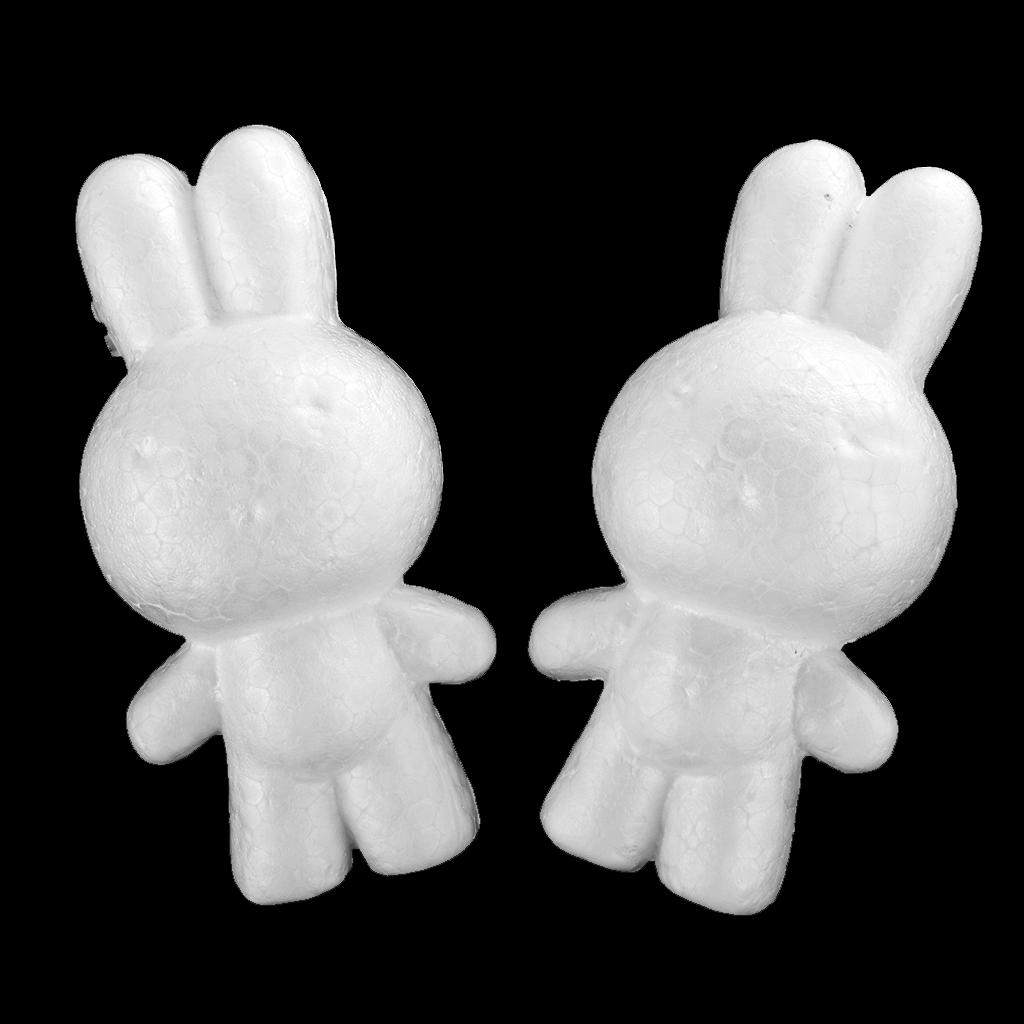 Art Craft Rabbit - โฟมงานฝีมือ DIY รูปทรงกระต่าย วัสดุงานฝีมือสไตรโฟมสำหรับเด็ก ใช้ตกแต่งสร้างสรรค์