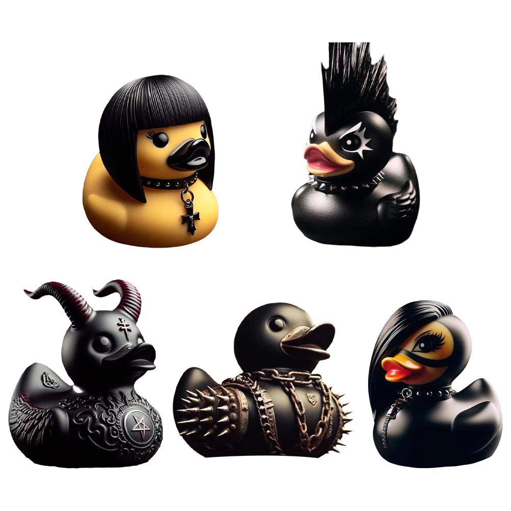 Art Craft Duck - รูปปั้นเป็ดปิศาจจากหินเป็ดแต่งรถคอนโซลกลางแผงหน้าปัดรถยนต์ของตกแต่งบ้านตั้งโต๊ะ
