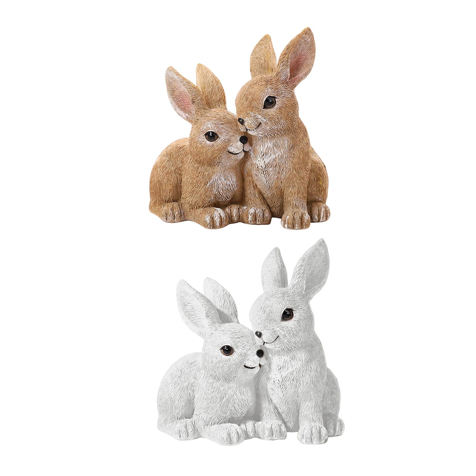 Art Craft Rabbit - รูปปั้นกระต่าย ของตกแต่งเทศกาลอีสเตอร์ น่ารัก เหมาะเป็นของขวัญ งานศิลปะ งานฝีมือ