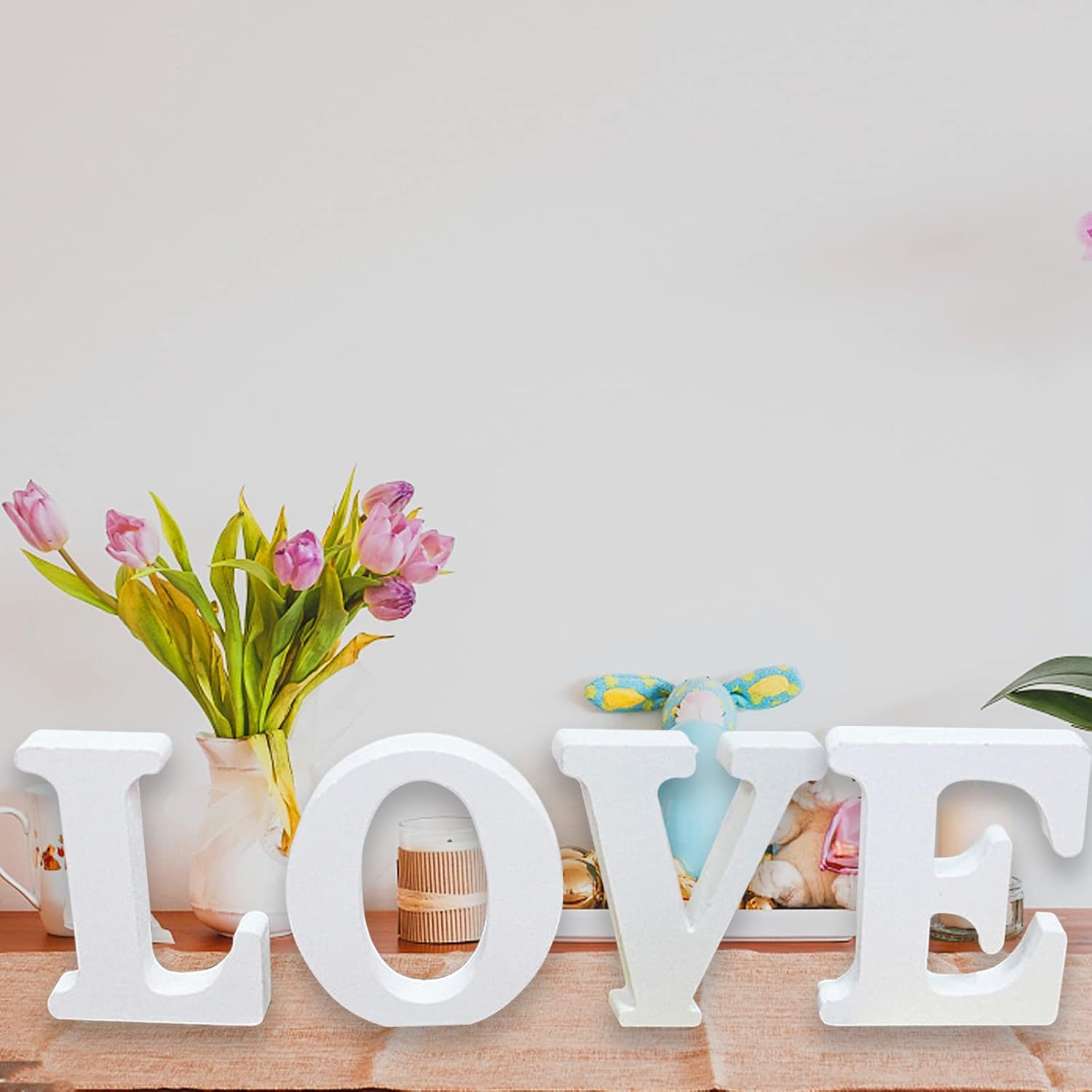 Art Craft Logo Design - DIY สโลแกนโลโก้ตัวอักษร 15 ซม.สีขาว PVC ตัวอักษรส่วนบุคคลชื่อออกแบบศิลปะหัตถกรรมยืนฟรีงานแต่งงานตกแต่งบ้าน