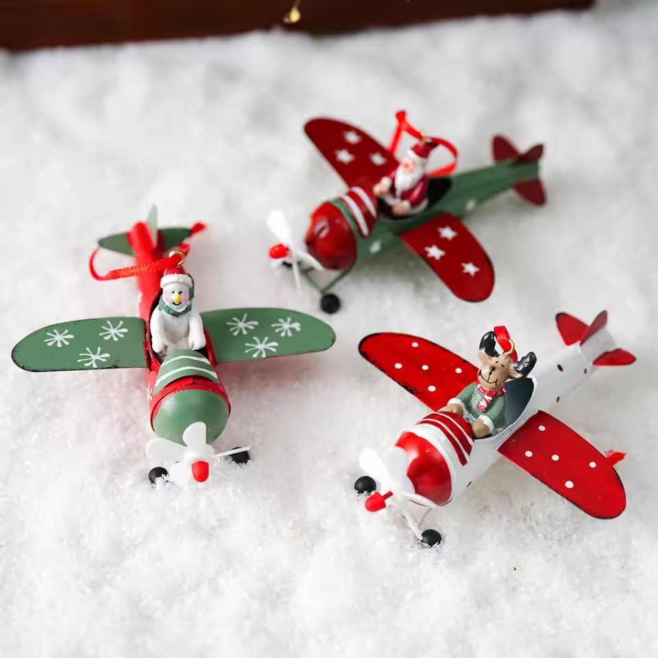 Art And Craft Xmas Tree - ของตกแต่งคริสต์มาสแบบแขวนสไตล์นอร์ดิก รูปทหารการ์ตูน นางฟ้า งานเหล็ก ประดับตกแต่ง งานฝีมือ