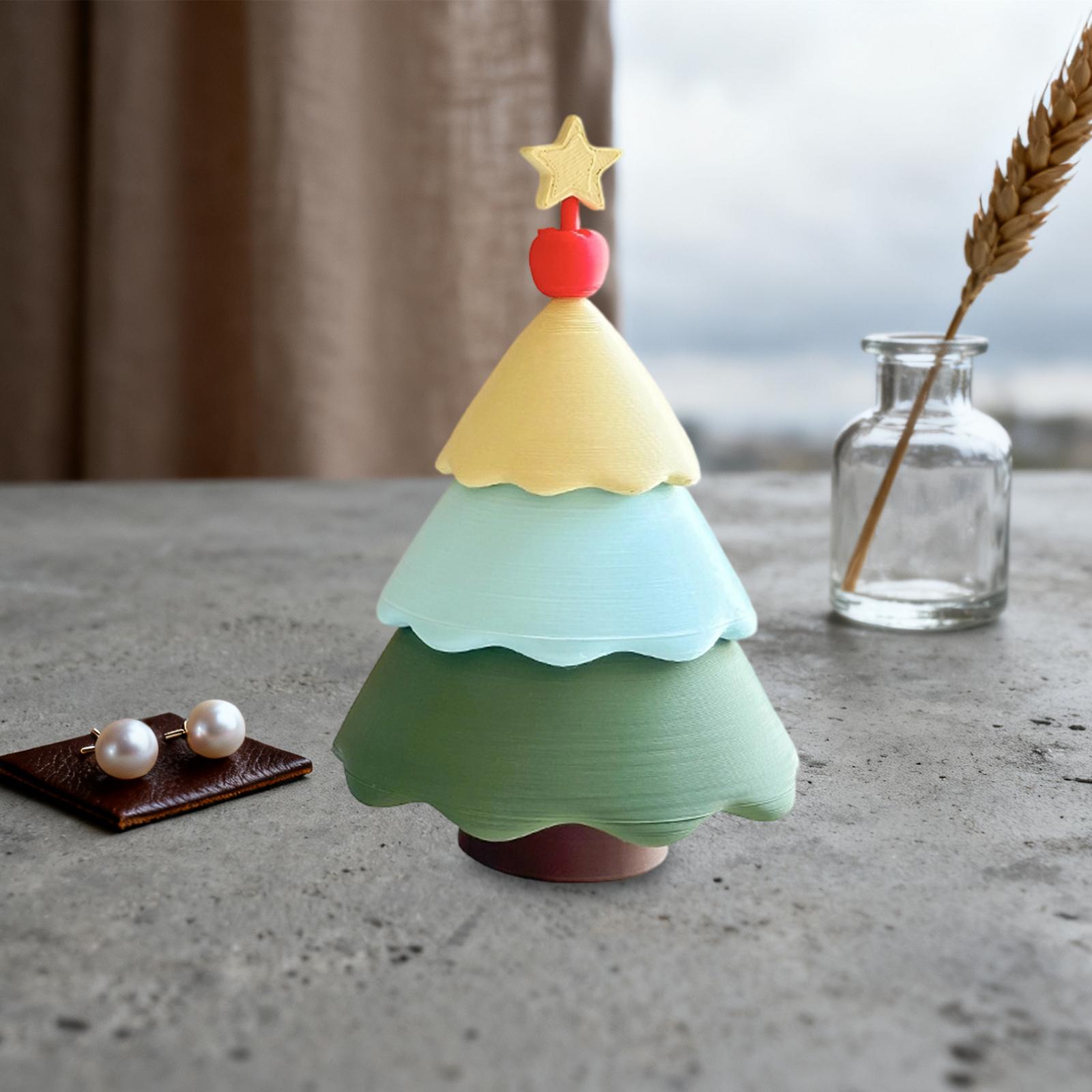 Art And Craft Xmas Tree - กล่องใส่เครื่องประดับรูปต้นคริสต์มาส ของที่ระลึกขนาดเล็ก ของขวัญวันเกิด ของสะสม ของชำร่วยงานปาร์ตี้ งานศิลปะ