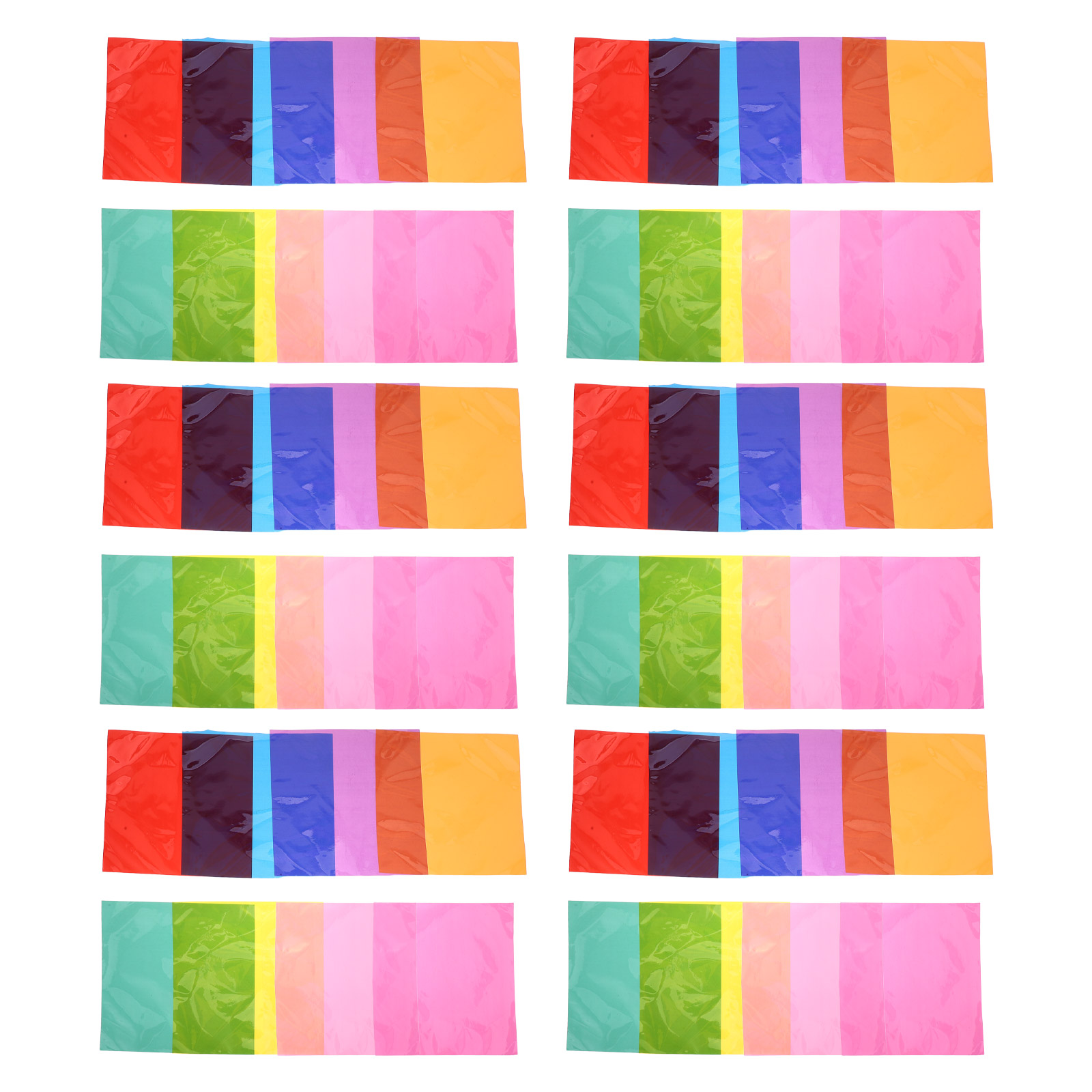 Art Craft With Paper - แผ่นเซลโลเฟนหลากสี 90 ชิ้น กระดาษคราฟท์ใสโปร่งแสง สำหรับงาน DIY