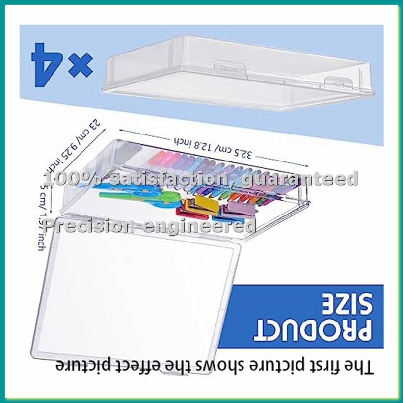 Art And Craft Letter X - กล่องเก็บกระดาษสมุดภาพ A4 4 ชิ้น กล่องจัดเก็บงานศิลปะและงานฝีมือ สำหรับเก็บกระดาษขนาด