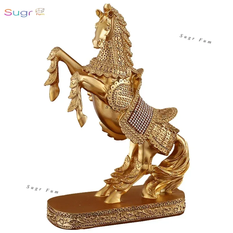 Art Craft Bar - ม้าเรซิ่นประติมากรรม Home Office Bar War Horse
