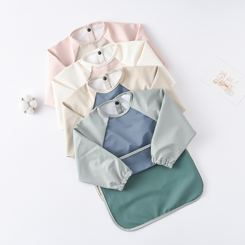 เด็กทารกแขนยาว PU Bibs เด็กศิล - Art Craft And Cloth บทวิจารณ์และราคา