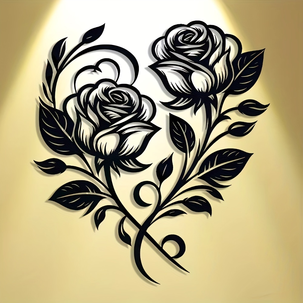 ป้ายโลหะรูปหัวใจกุหลาบสวยงามสไ - Art Craft Bar บทวิจารณ์และราคา