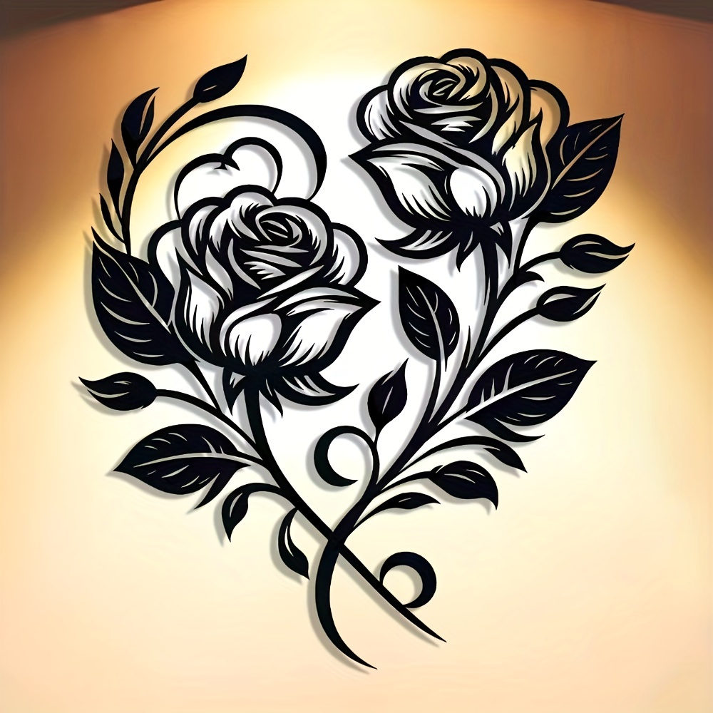 ป้ายโลหะรูปหัวใจกุหลาบสวยงามสไ - Art Craft Bar บทวิจารณ์และราคา