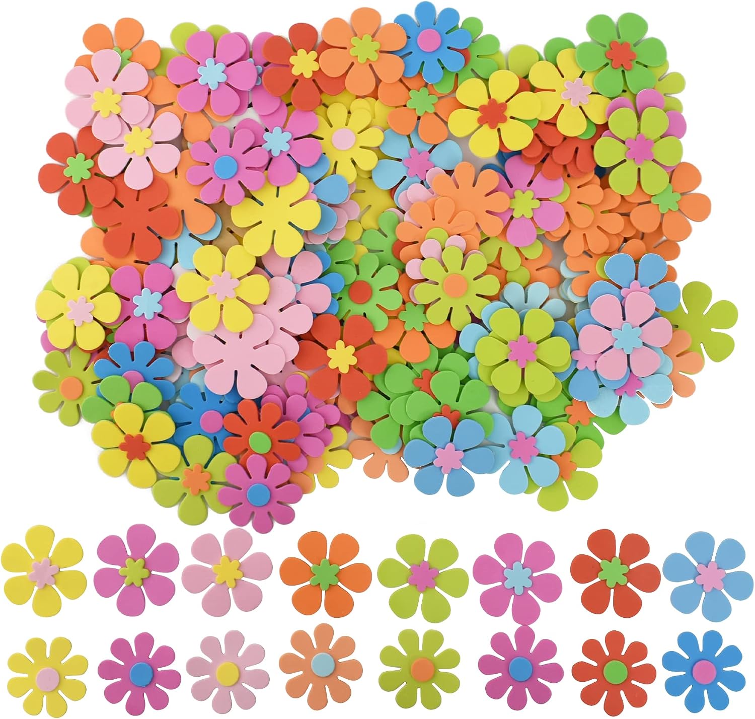 สติกเกอร์รูปดอกไม้โฟม 160 ชิ้น - Art Craft And Cloth บทวิจารณ์และราคา