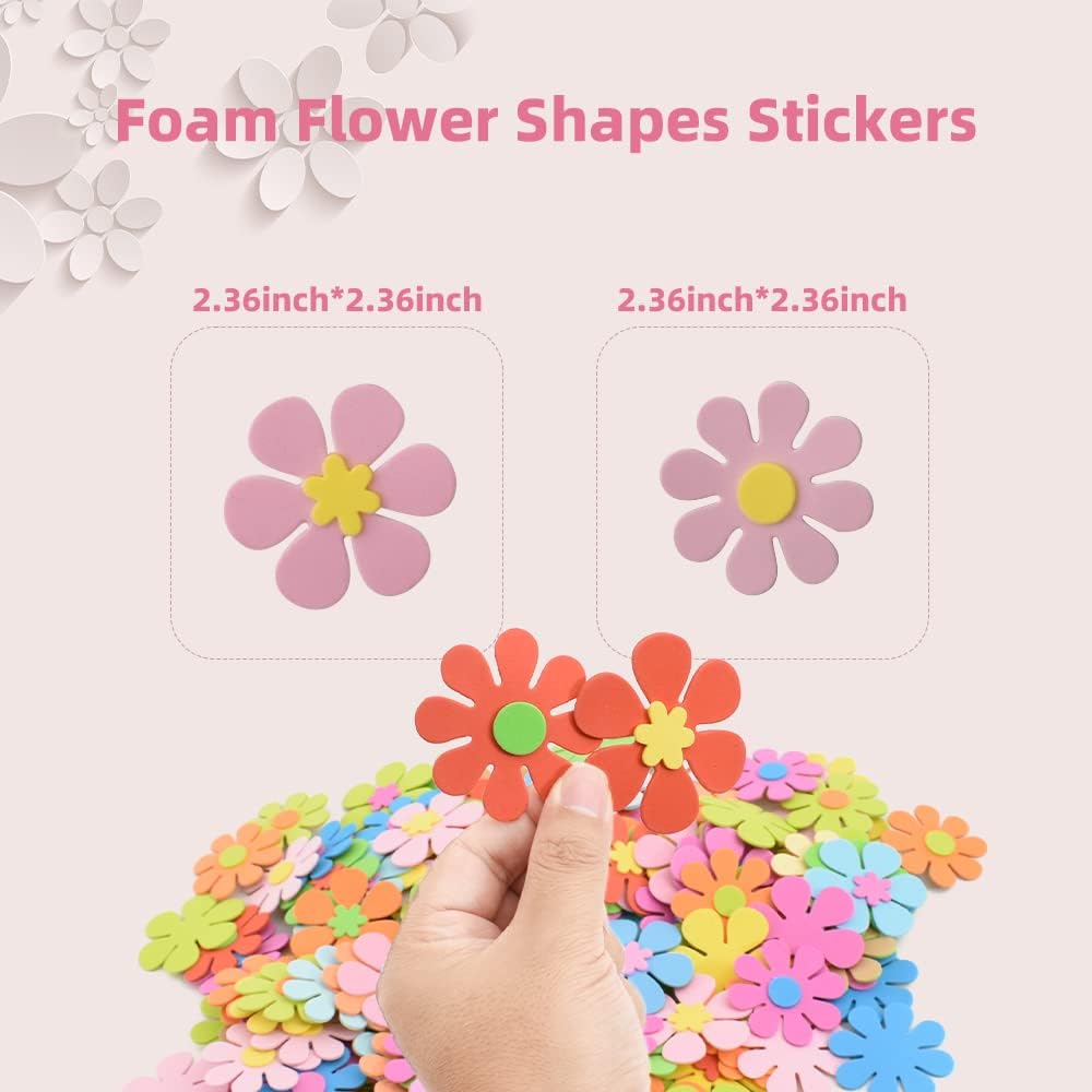 สติกเกอร์รูปดอกไม้โฟม 160 ชิ้น - Art Craft And Cloth บทวิจารณ์และราคา