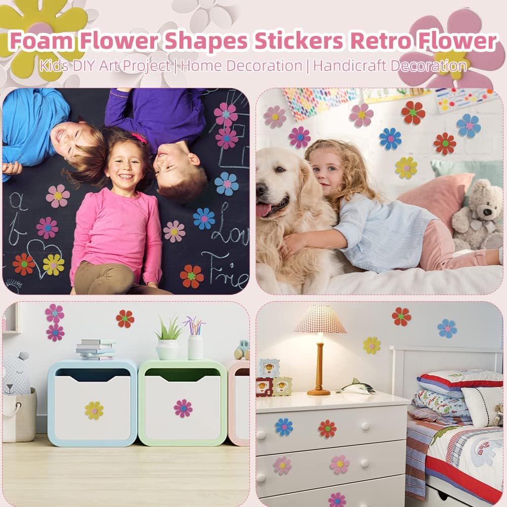 สติกเกอร์รูปดอกไม้โฟม 160 ชิ้น - Art Craft And Cloth บทวิจารณ์และราคา