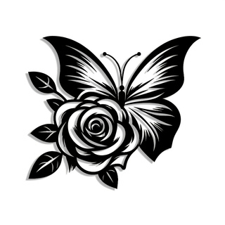 ศิลปะบนผนังโลหะกุหลาบผีเสื้อเห - Art Craft Logo Design บทวิจารณ์และราคา