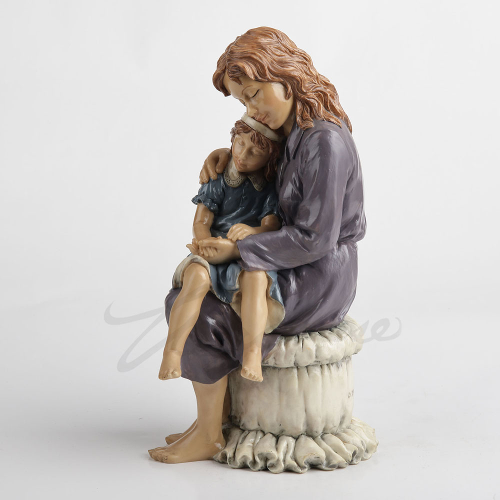 รูปปั้นเรซิ่นแม่และลูกสาวกอดกั - Art Craft Mother'S Day บทวิจารณ์และราคา