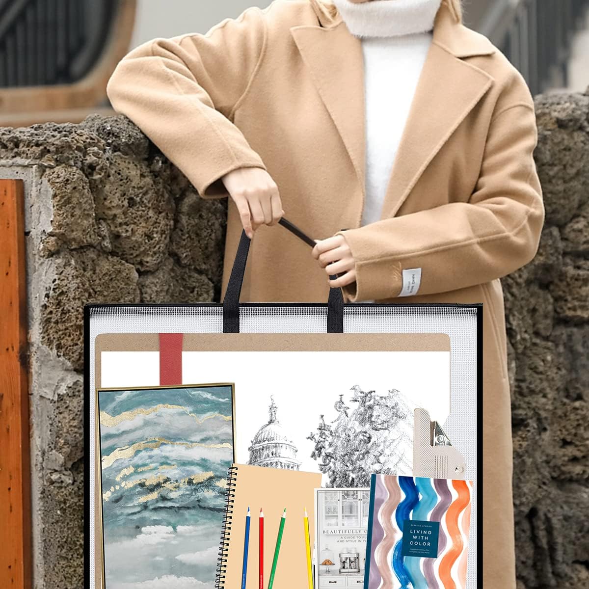 กระเป๋าใส่ผลงานศิลปะขนาด 19x25 - Art Portfolio Bag บทวิจารณ์และราคา