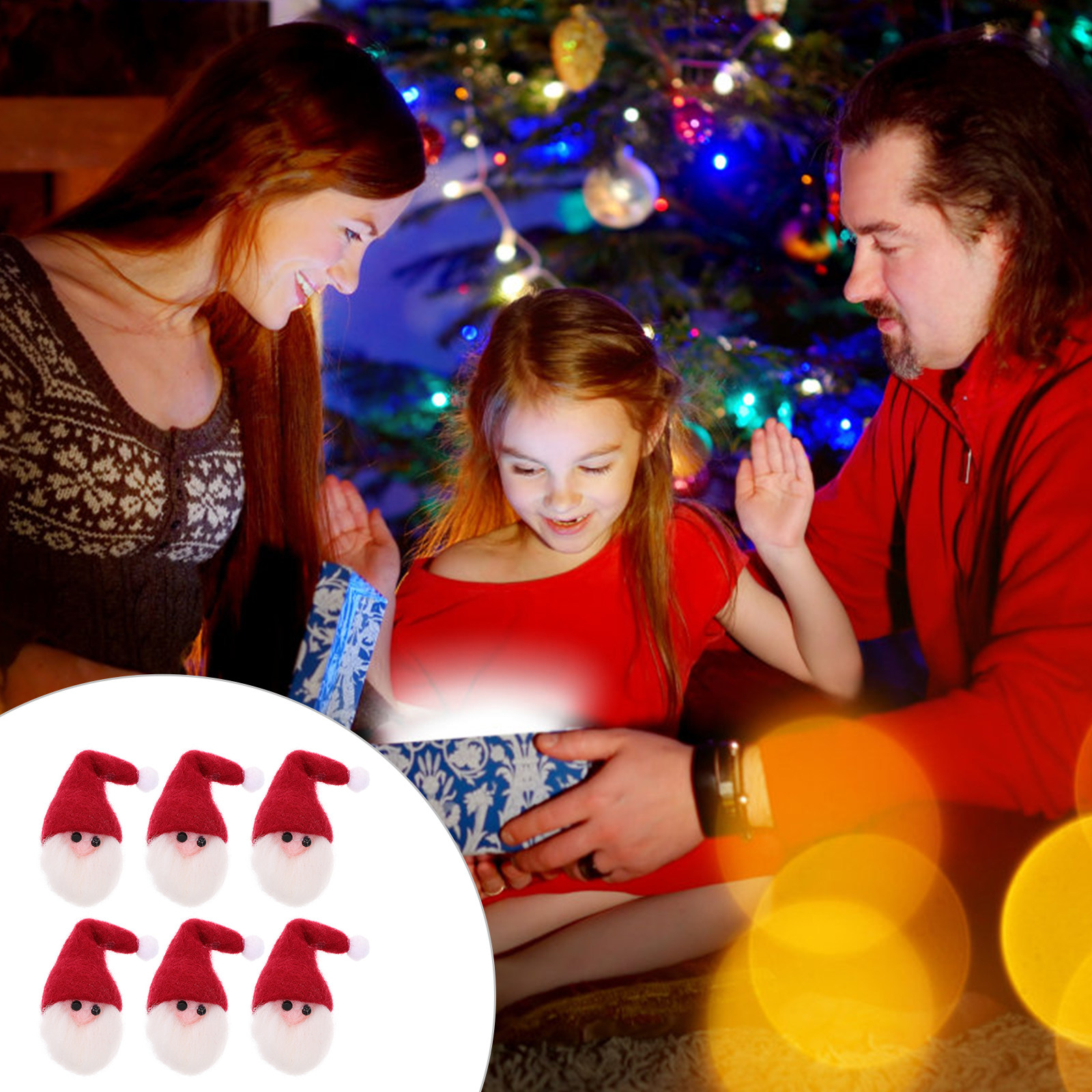 6 ชิ้น พรีเมี่ยม เฟลท์ ซานตาคล - Art And Craft Xmas Tree บทวิจารณ์และราคา