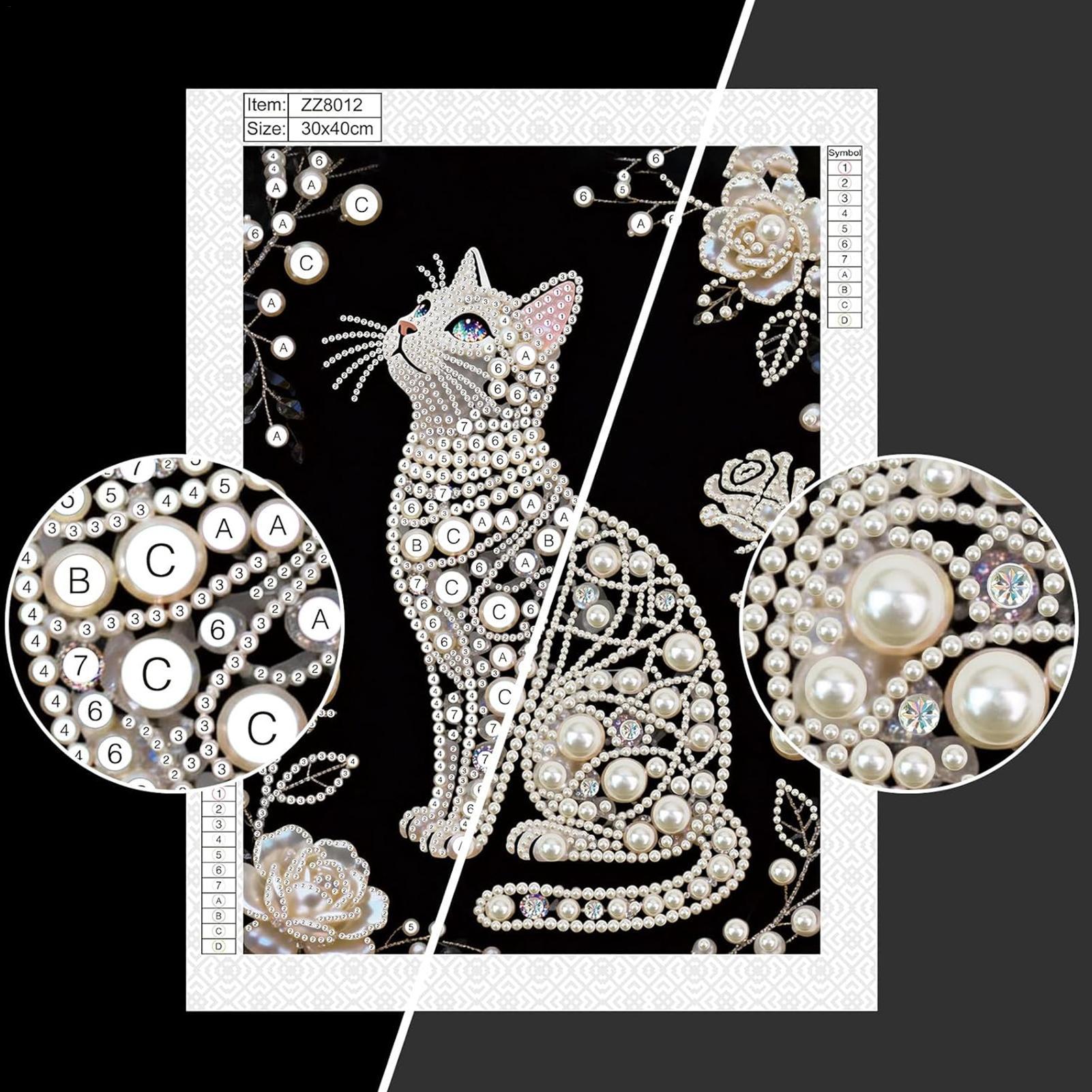ชุดภาพวาดไข่มุกรูปแมว DIY งานฝ - Art Craft Mother'S Day บทวิจารณ์และราคา