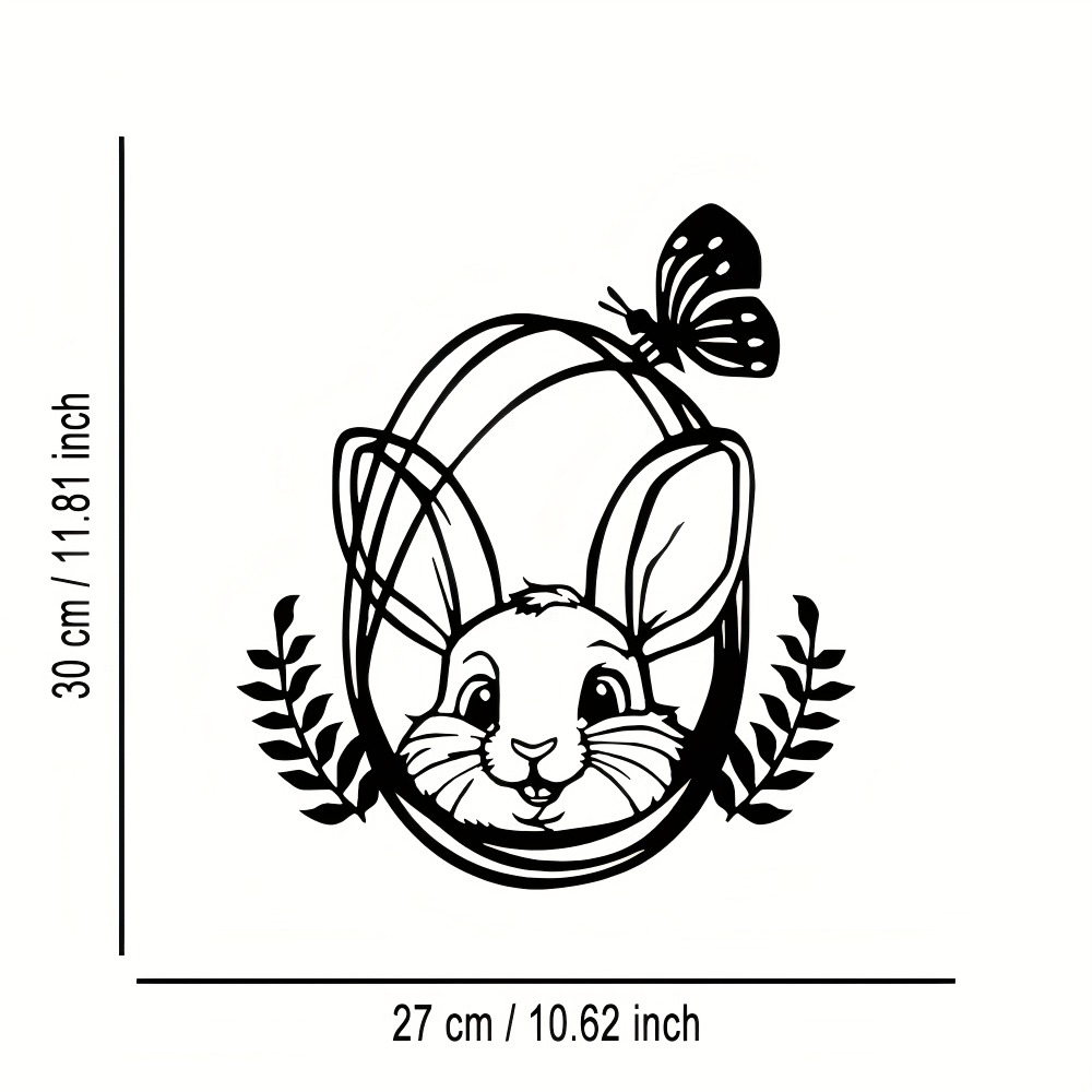 CIFBUY งานศิลปะติดผนังโลหะรูปก - Art Craft Rabbit บทวิจารณ์และราคา