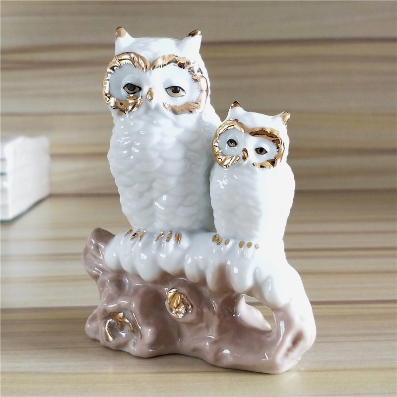 ตุ๊กตานกฮูกแม่ลูกทำจากเซรามิกเ - Art Craft Mother'S Day บทวิจารณ์และราคา