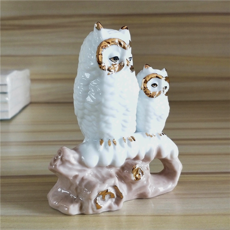 ตุ๊กตานกฮูกแม่ลูกทำจากเซรามิกเ - Art Craft Mother'S Day บทวิจารณ์และราคา