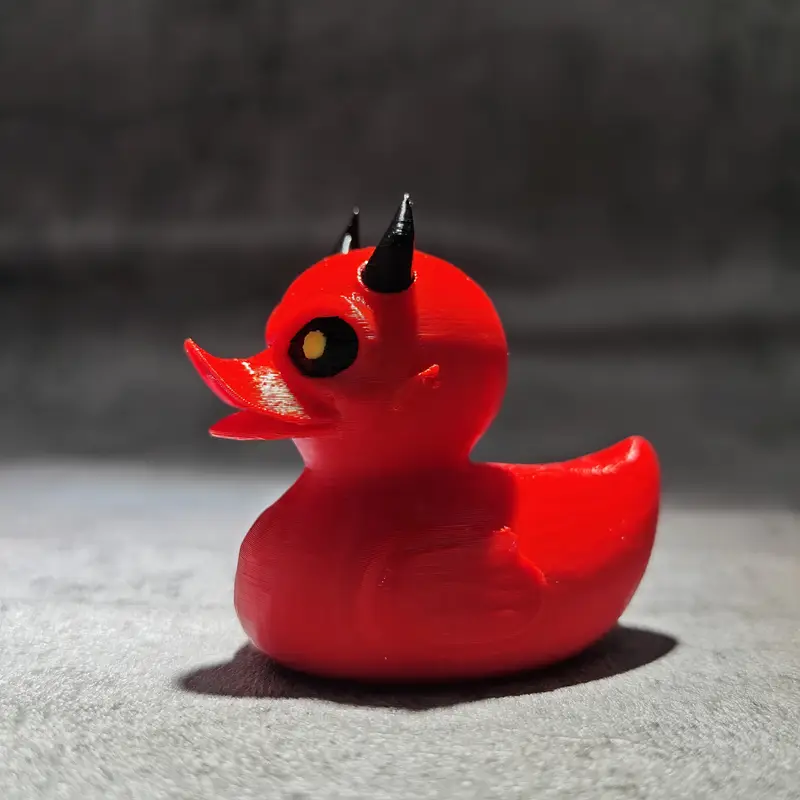 3D พิมพ์รูปปั้นเป็ดปีศาจ Dark  - Art Craft Duck บทวิจารณ์และราคา
