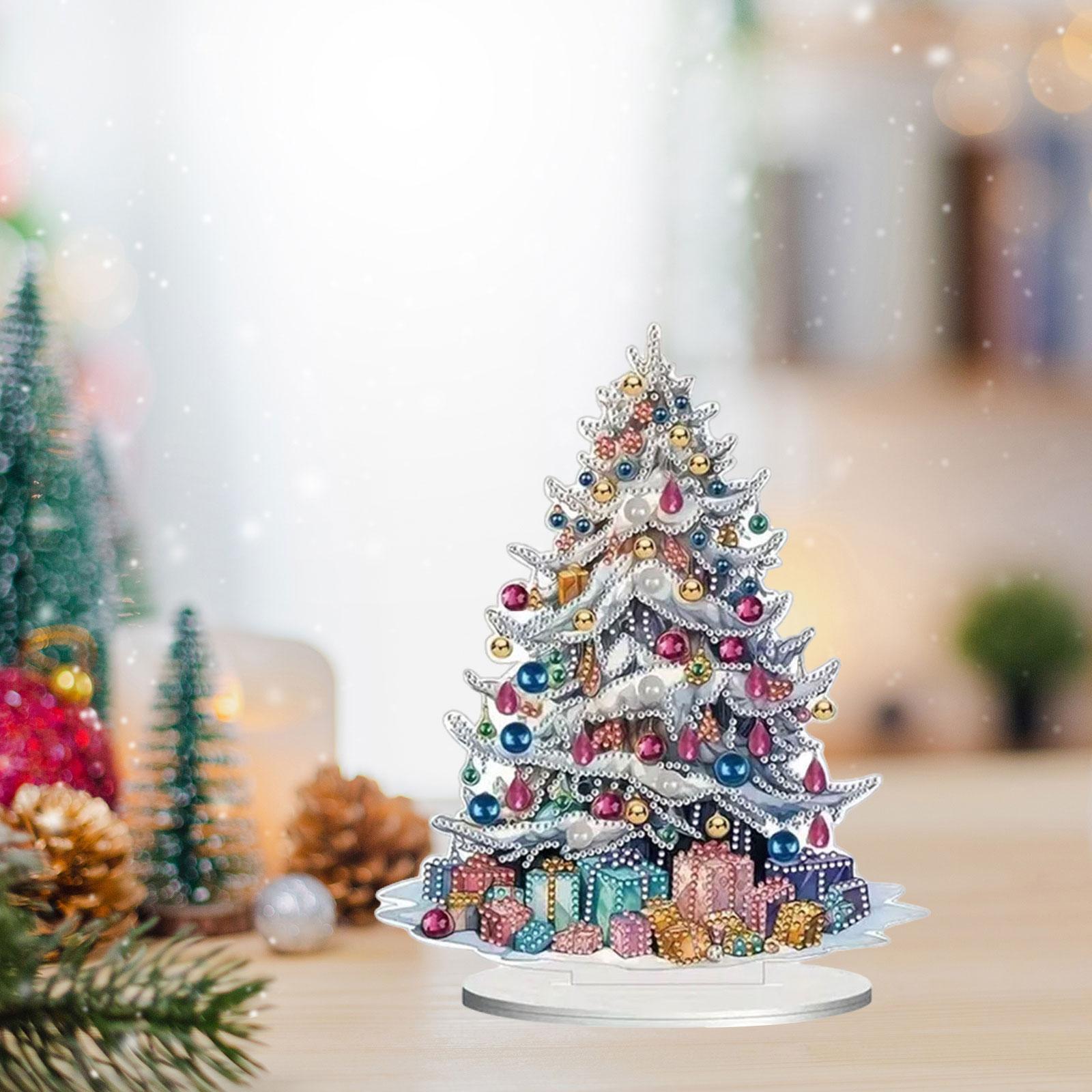 ต้นคริสต์มาสเดสก์ท็อปตกแต่ง Xm - Art And Craft Xmas Tree บทวิจารณ์และราคา