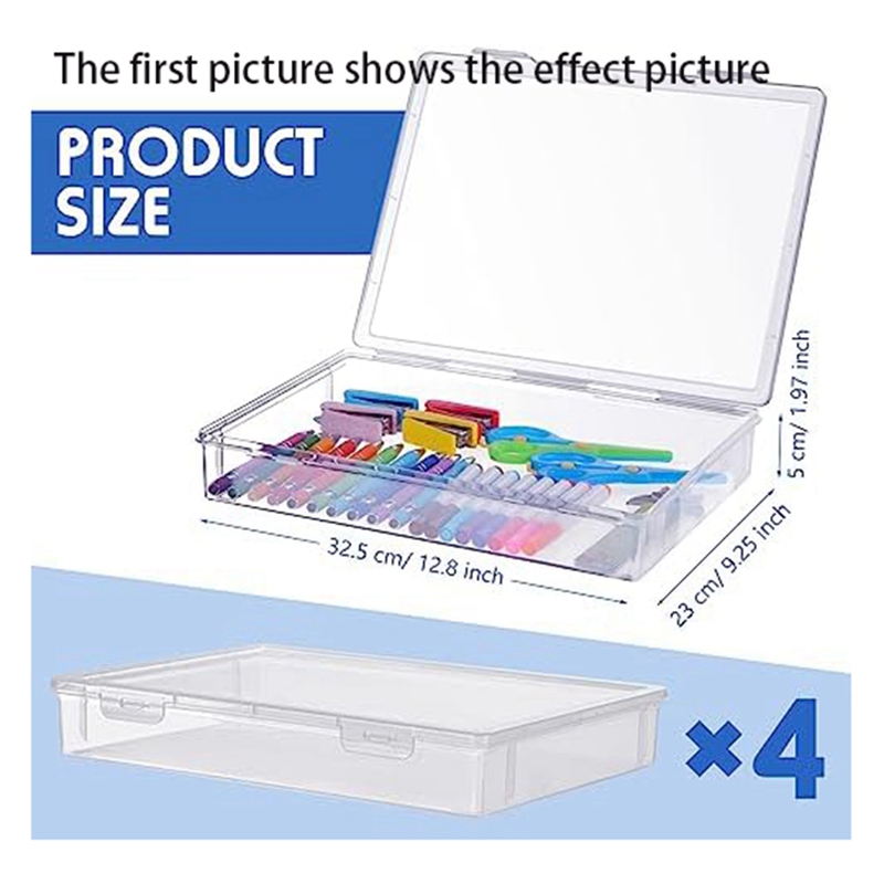 4 ชิ้น A4 กล่องเก็บกระดาษสมุดภ - Art And Craft Letter X บทวิจารณ์และราคา