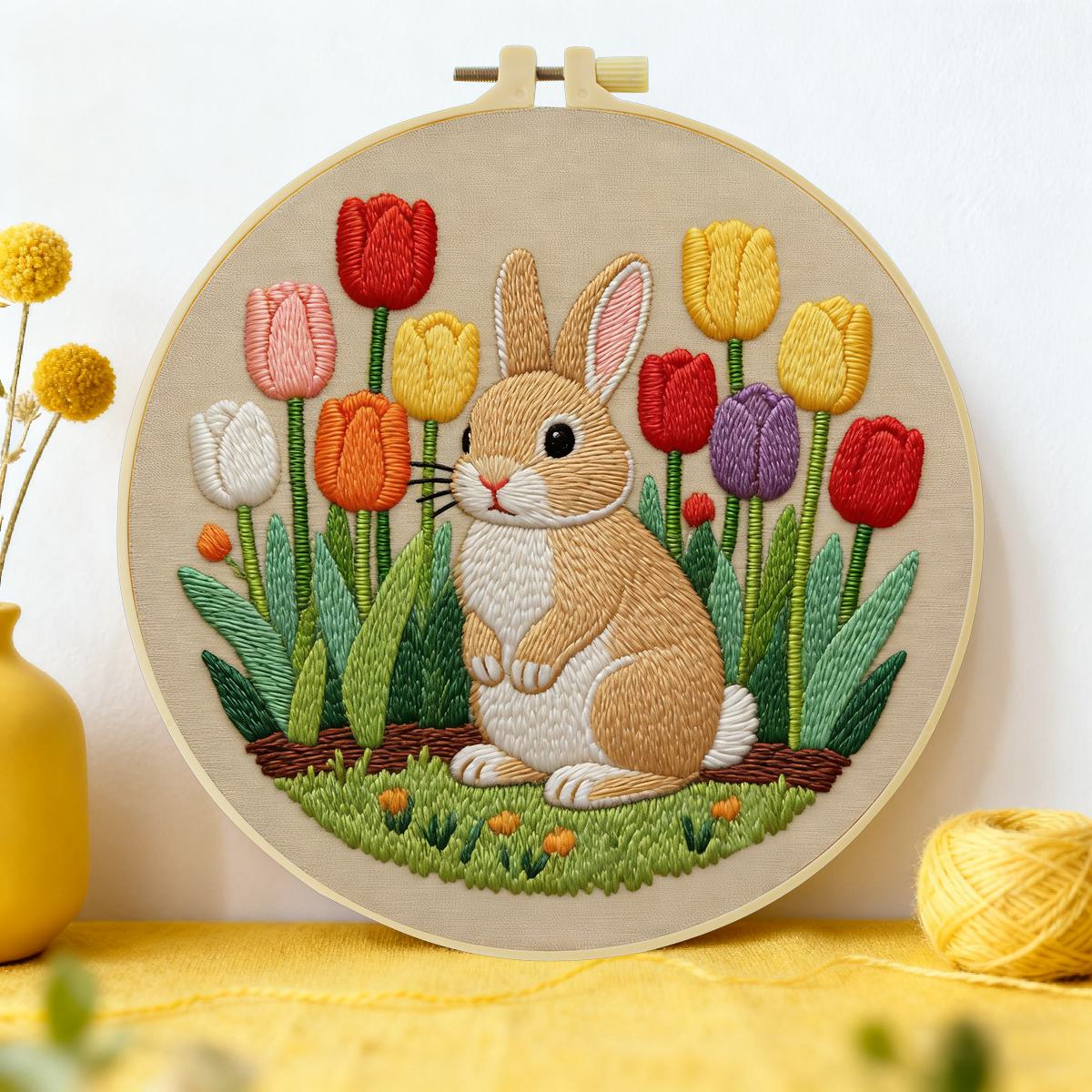ชุดปักลายกระต่าย 1 ชิ้น ขนาด 2 - Art Craft Rabbit บทวิจารณ์และราคา
