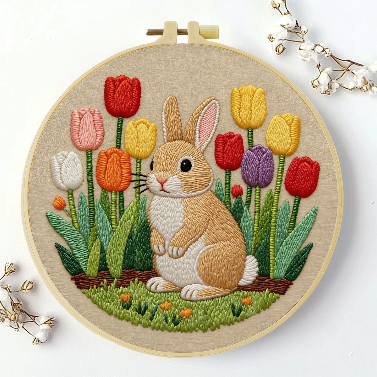 ชุดปักลายกระต่าย 1 ชิ้น ขนาด 2 - Art Craft Rabbit บทวิจารณ์และราคา