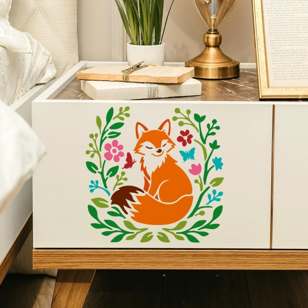 ลายฉลุงานฝีมือรูปสุนัขจิ้งจอกแ - Art Craft With Leaves บทวิจารณ์และราคา