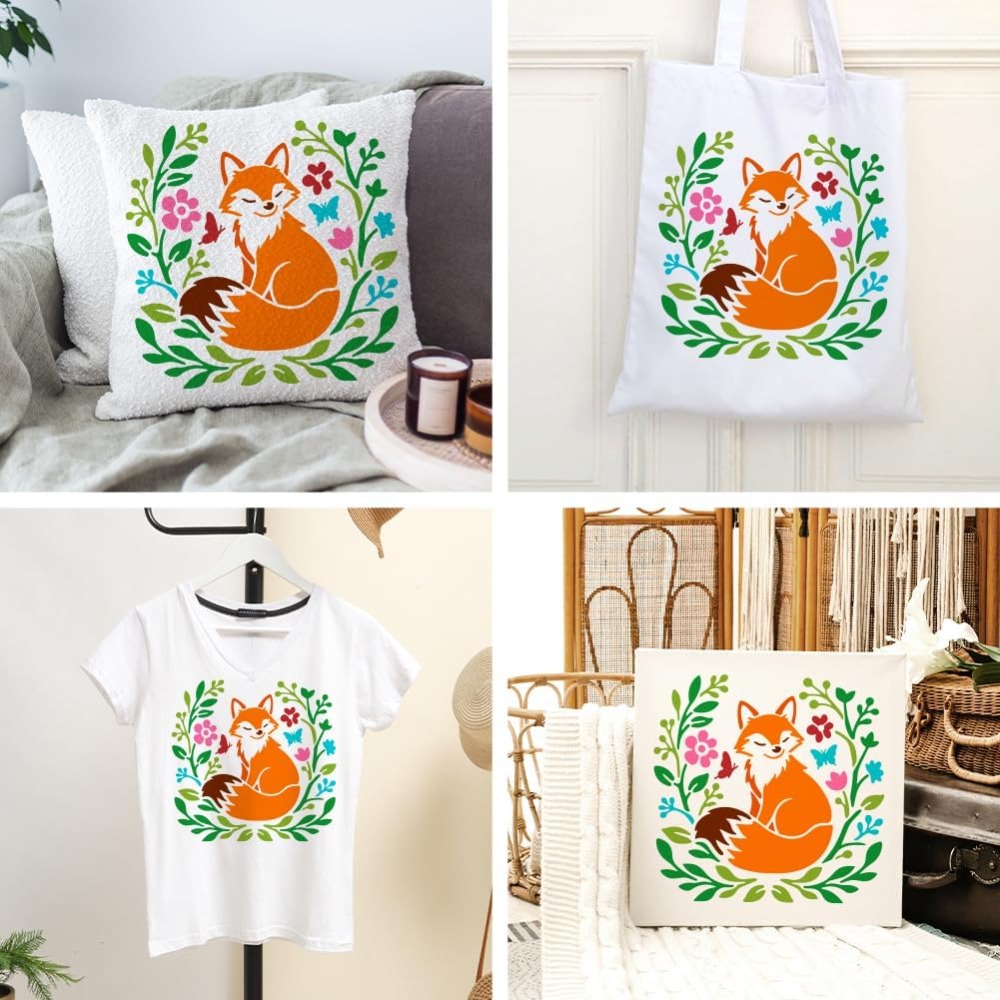 ลายฉลุงานฝีมือรูปสุนัขจิ้งจอกแ - Art Craft With Leaves บทวิจารณ์และราคา
