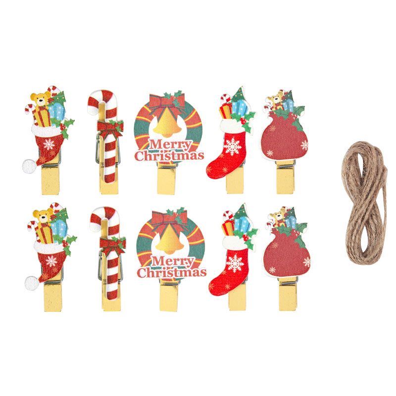 10/20ชิ้นที่หนีบแบบไม้คริสต์มา - Art And Craft Xmas Tree บทวิจารณ์และราคา