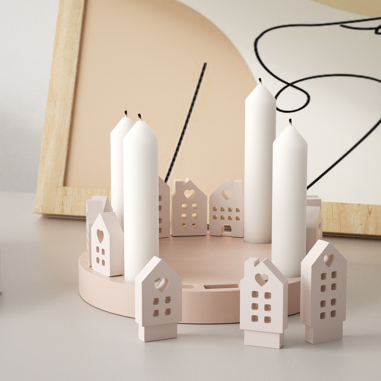 Hollow House กระต่ายเทียนผู้ถื - Art Craft Rabbit บทวิจารณ์และราคา