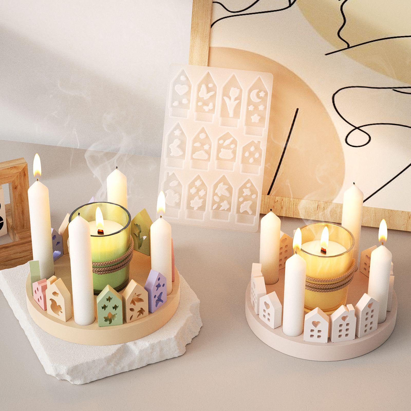 Hollow House กระต่ายเทียนผู้ถื - Art Craft Rabbit บทวิจารณ์และราคา