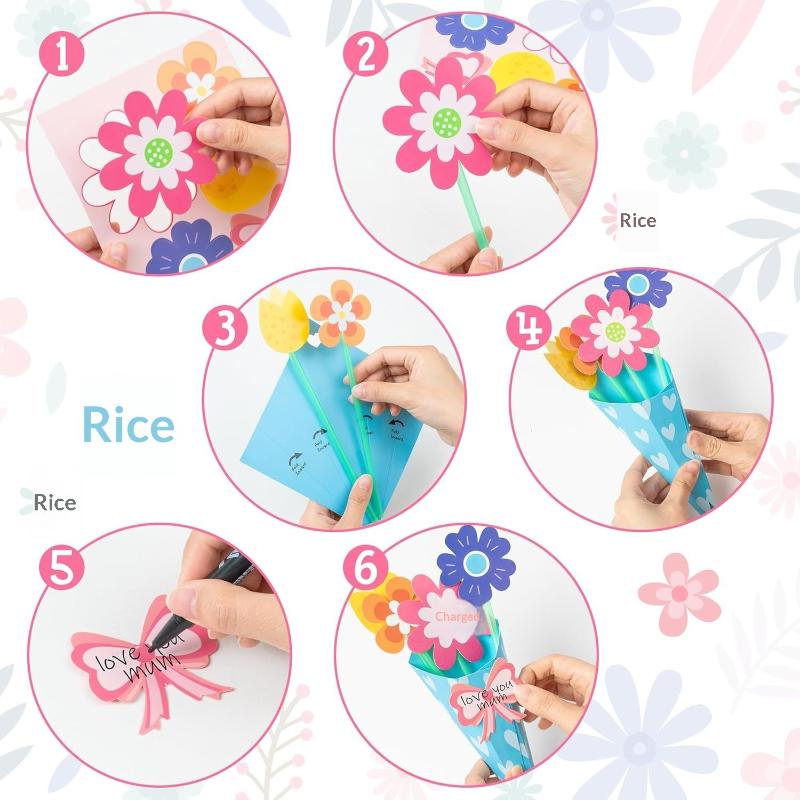 ชุดงานฝีมือช่อดอกไม้ 12 ชิ้นสำ - Art Craft Mother'S Day บทวิจารณ์และราคา
