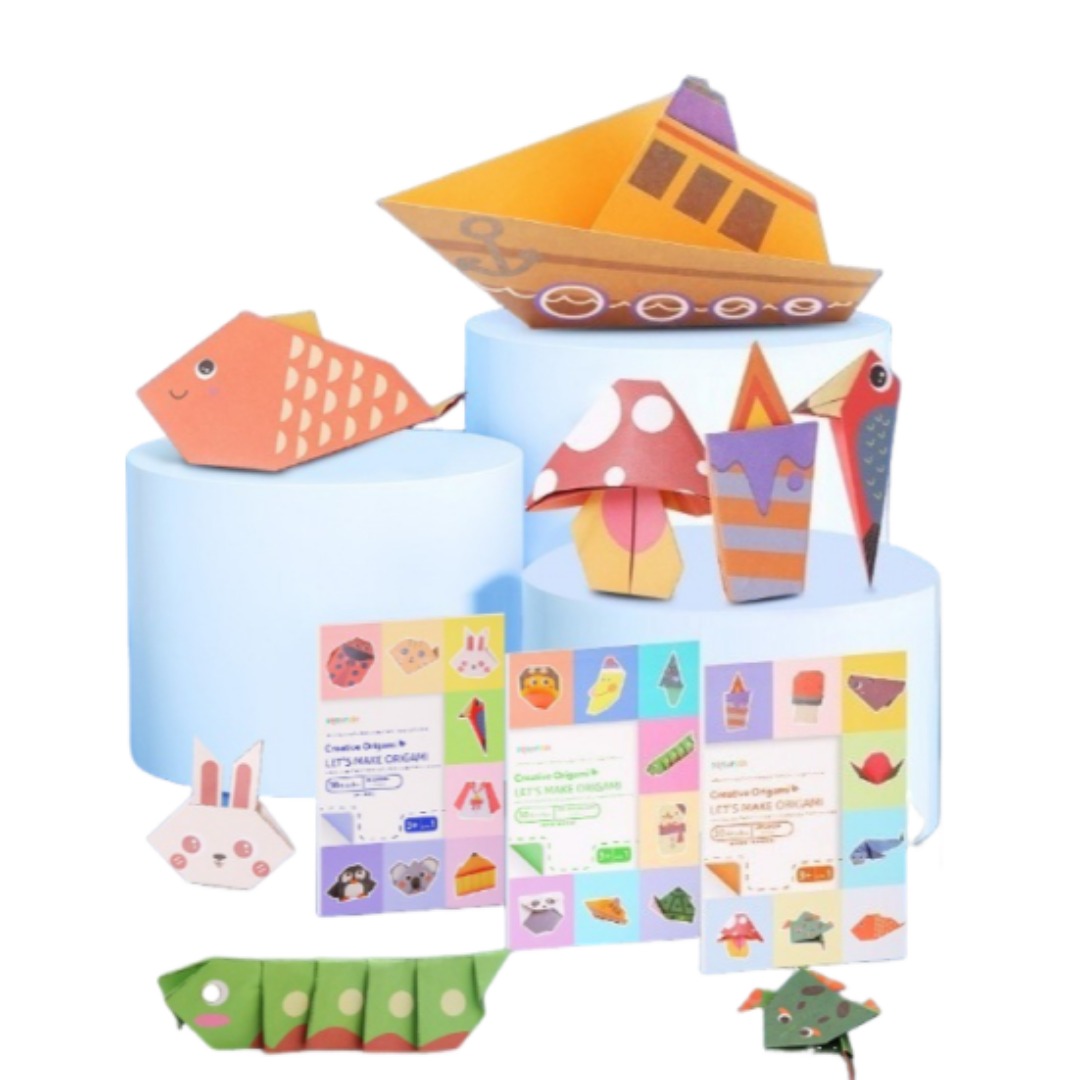 ชุดอุปกรณ์พับกระดาษโอริกามิใหม - Art Craft Kindergarten บทวิจารณ์และราคา