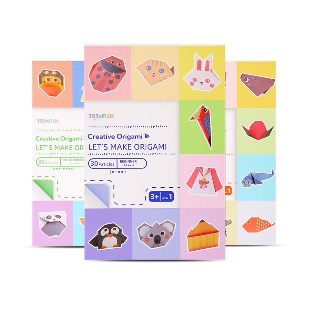 ชุดอุปกรณ์พับกระดาษโอริกามิใหม - Art Craft Kindergarten บทวิจารณ์และราคา