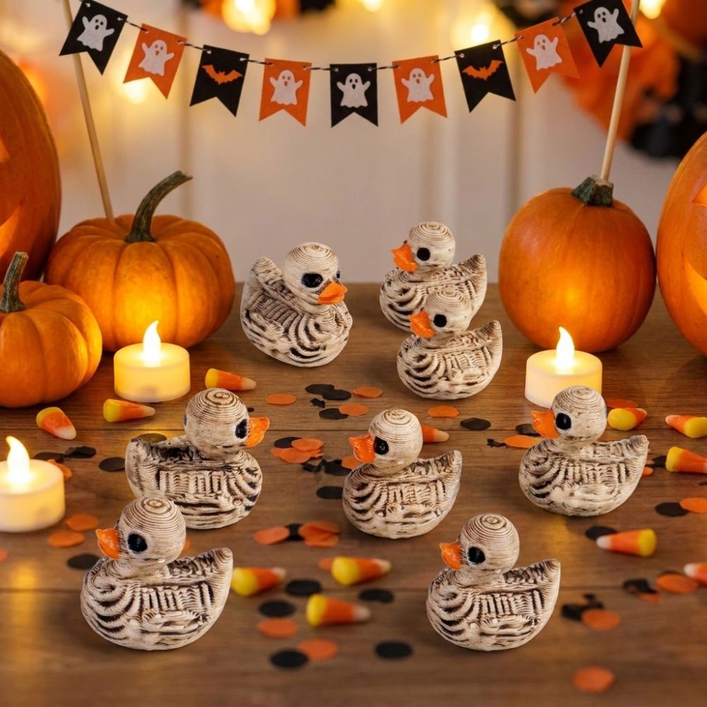 รูปปั้นเป็ดโครงกระดูกสไตล์โกธิ - Art Craft Duck บทวิจารณ์และราคา