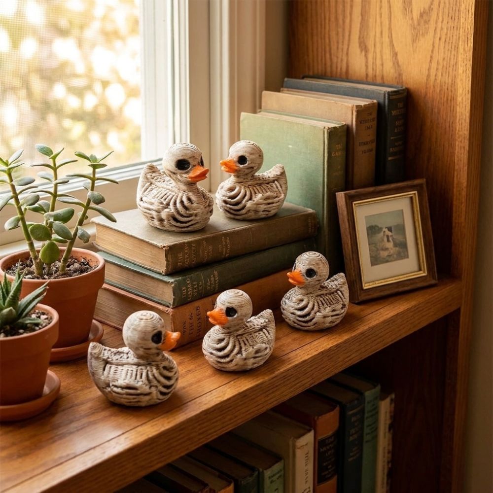 รูปปั้นเป็ดโครงกระดูกสไตล์โกธิ - Art Craft Duck บทวิจารณ์และราคา