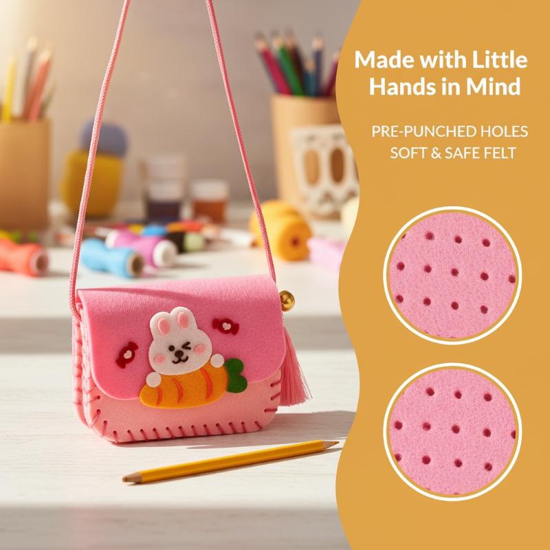 ชุดทำกระเป๋าผ้าสักหลาดสำหรับเด - Art Craft Kindergarten บทวิจารณ์และราคา