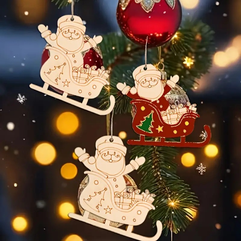 แผ่นไม้เปล่าสำหรับทาสี ตกแต่งต - Art And Craft Xmas Tree บทวิจารณ์และราคา
