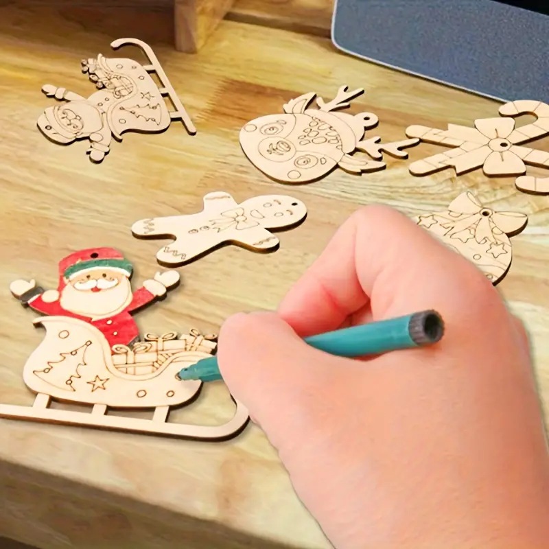 แผ่นไม้เปล่าสำหรับทาสี ตกแต่งต - Art And Craft Xmas Tree บทวิจารณ์และราคา