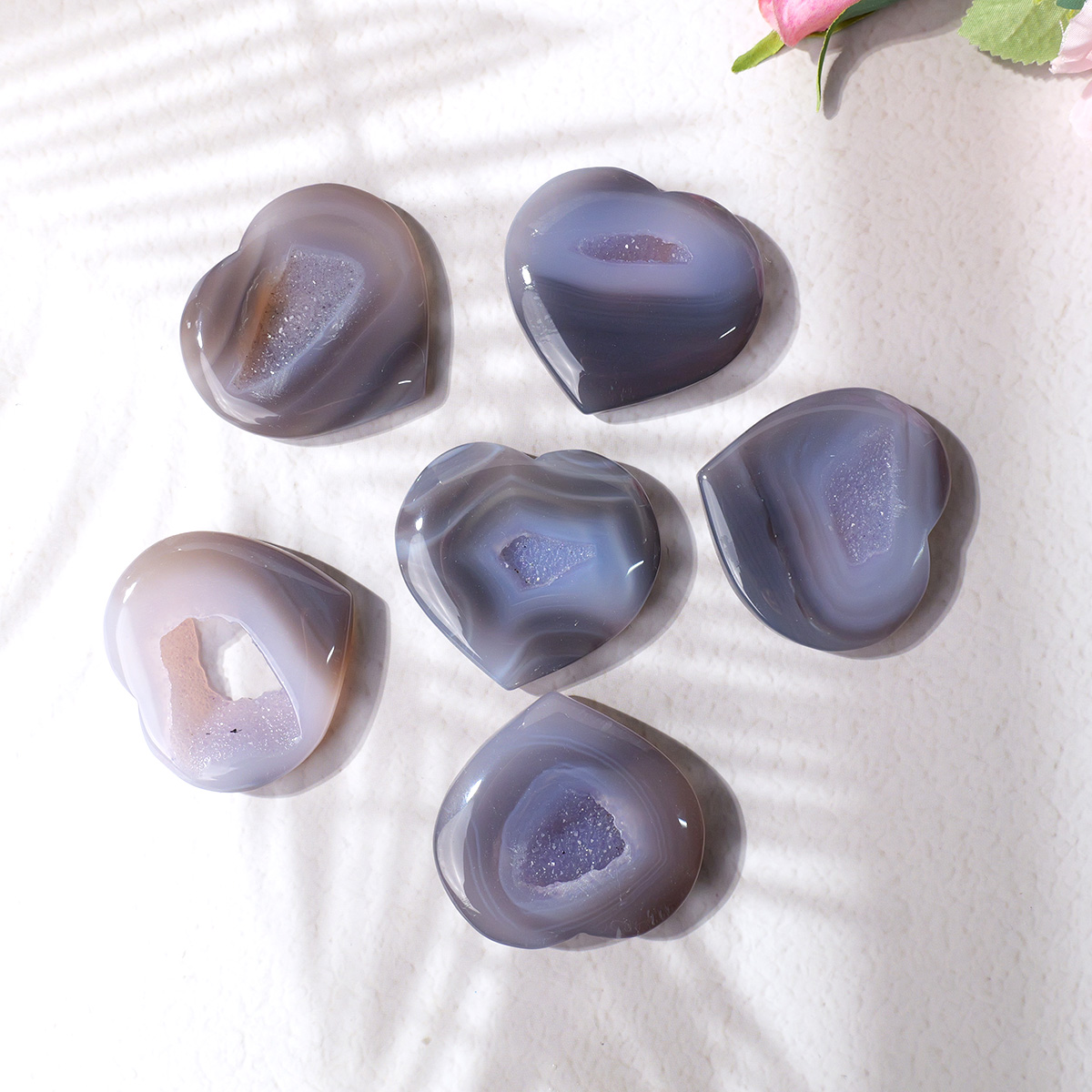 1PC อาเกตธรรมชาติ Love Heart S - Art Craft Mother'S Day บทวิจารณ์และราคา