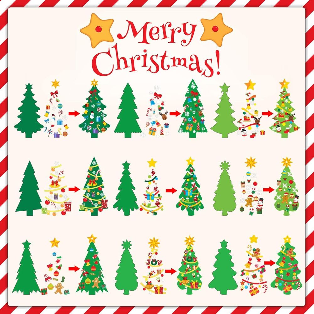 DIY 945 ชิ้น ชุดงานฝีมือต้นคริ - Art And Craft Xmas Tree บทวิจารณ์และราคา