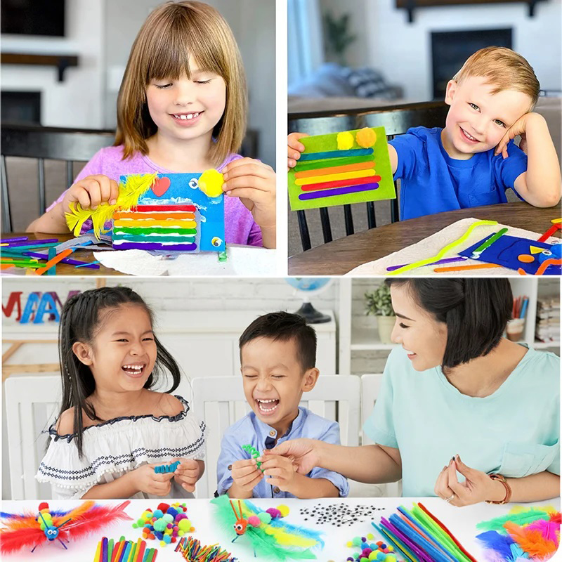 1000pcs เด็กหัตถกรรมชุดอุปกรณ์ - Art Craft And Cloth บทวิจารณ์และราคา